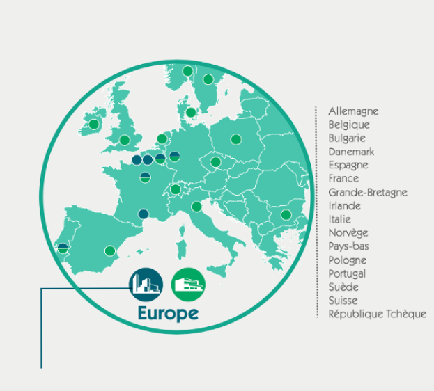 Map Vygon Europe